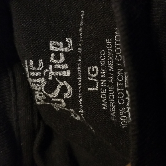 Tupac Poetic Justice Black Tshirt Size Large - Picture 4 of 6